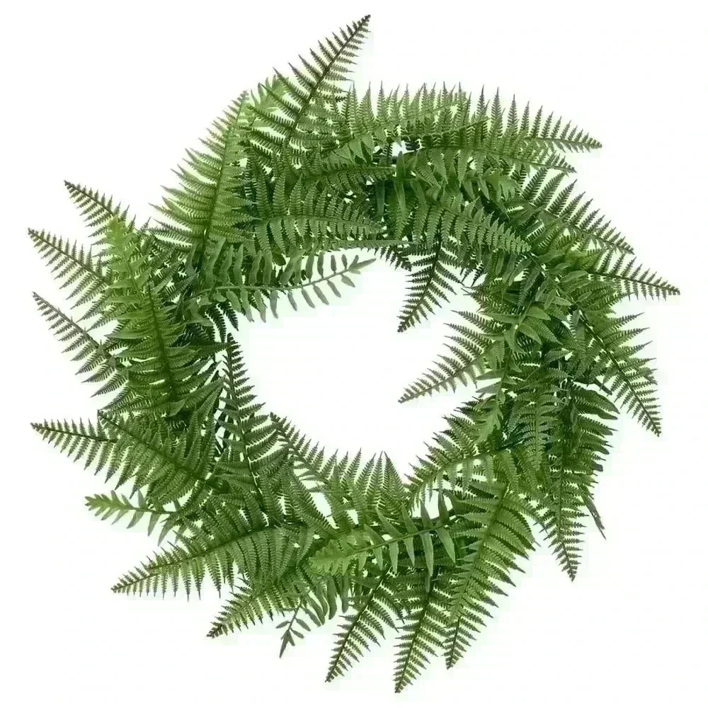 IKEA HÖSTKVÄLL Artificial wreath, indoor/outdoor/fern green, 17 ¾ 